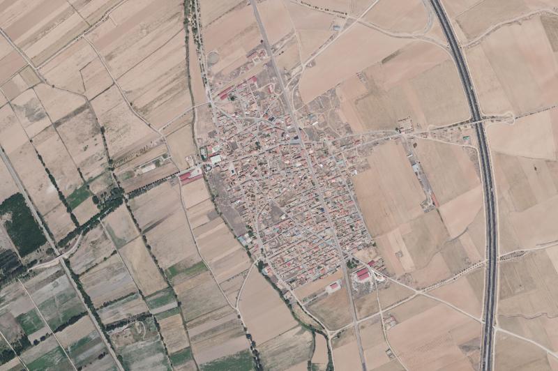 Ortofoto actual del núcleo de Villarquemado