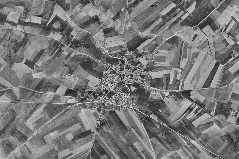 Ortofoto de 1956-1957 del núcleo de Visiedo