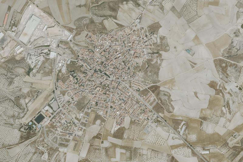 Ortofoto actual del núcleo de Alameda de la Sagra