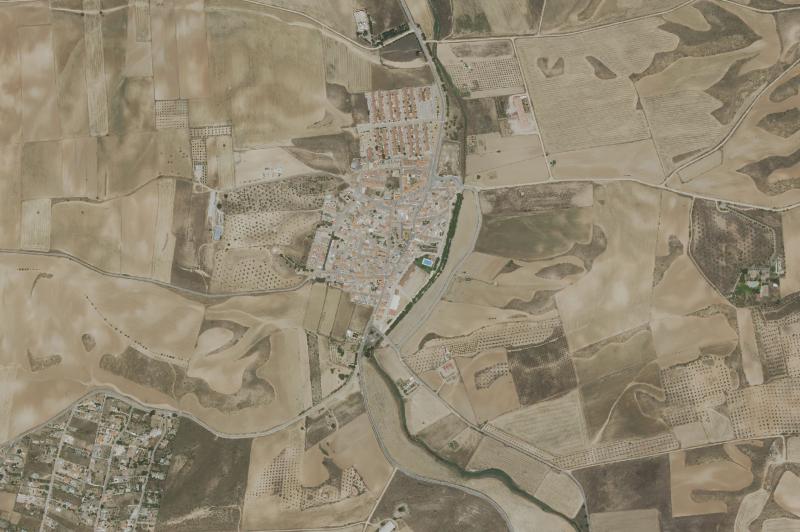 Ortofoto actual del núcleo de Albarreal de Tajo