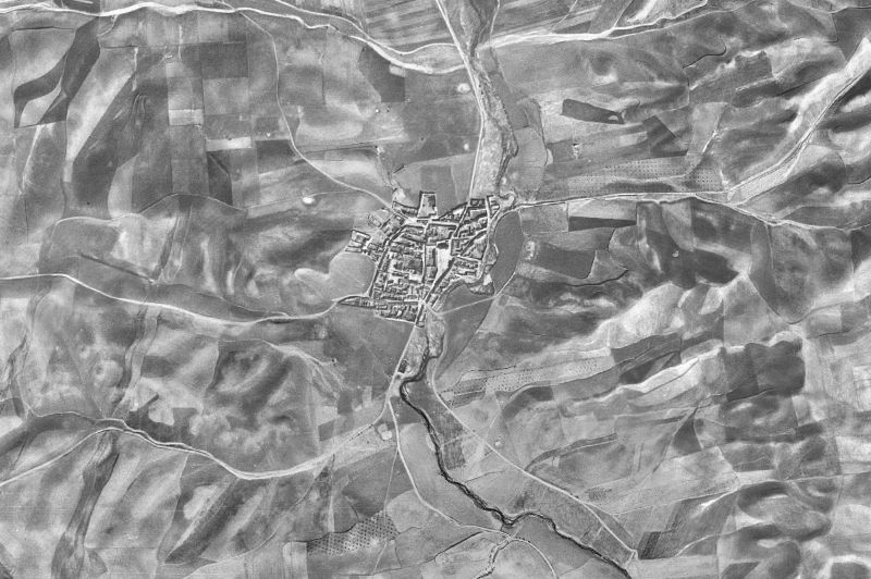 Ortofoto de 1956-1957 del núcleo de Albarreal de Tajo