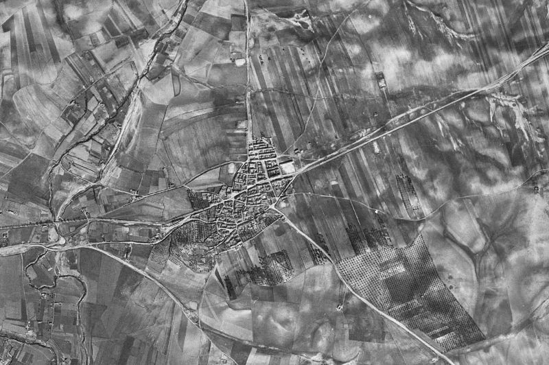 Ortofoto de 1956-1957 del núcleo de Alcolea de Tajo