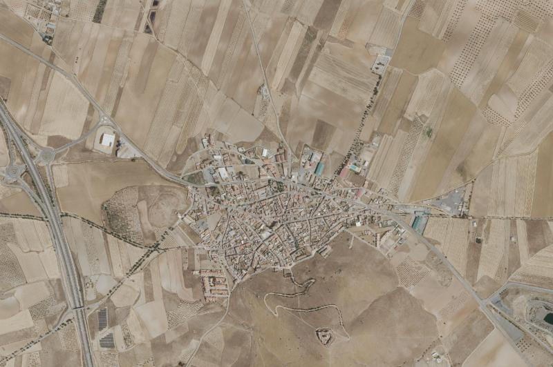 Ortofoto actual del núcleo de Almonacid de Toledo