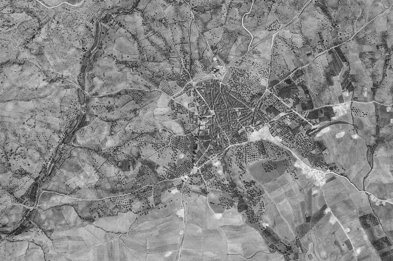 Ortofoto de 1956-1957 del núcleo de Almorox