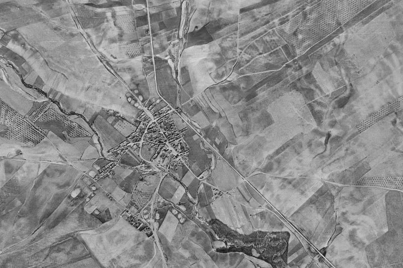 Ortofoto de 1956-1957 del núcleo de Arcicóllar