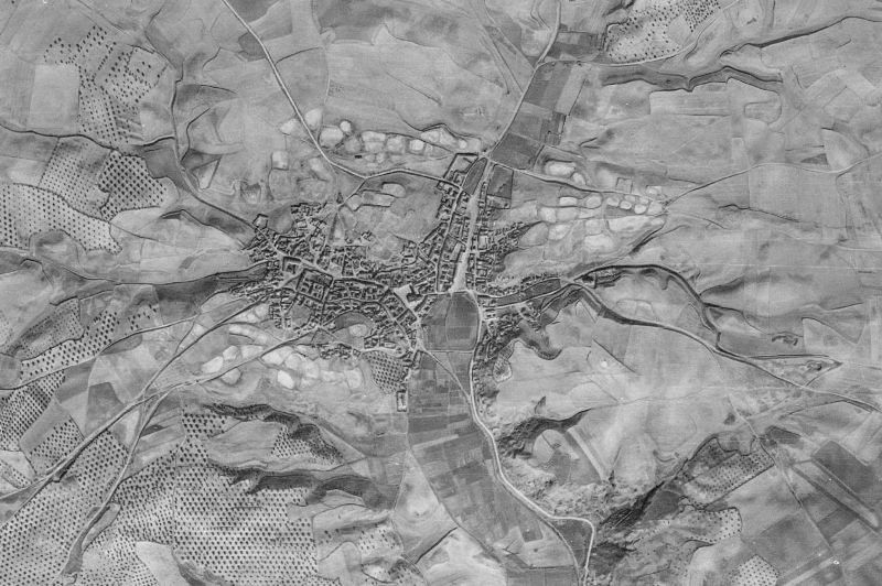 Ortofoto de 1956-1957 del núcleo de Borox