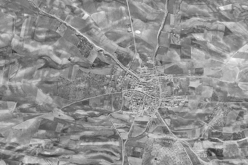 Ortofoto de 1956-1957 del núcleo de Burujón