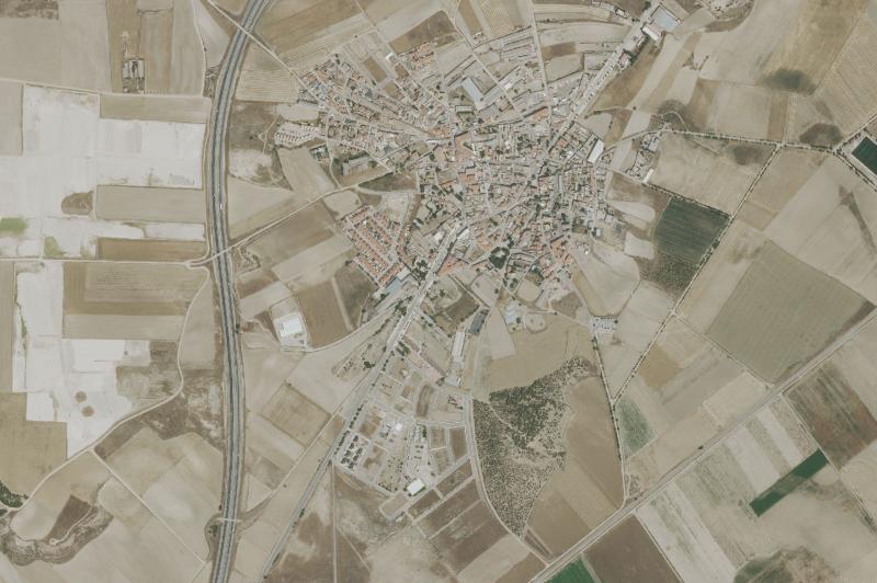 Ortofoto actual del núcleo de Cabañas de la Sagra