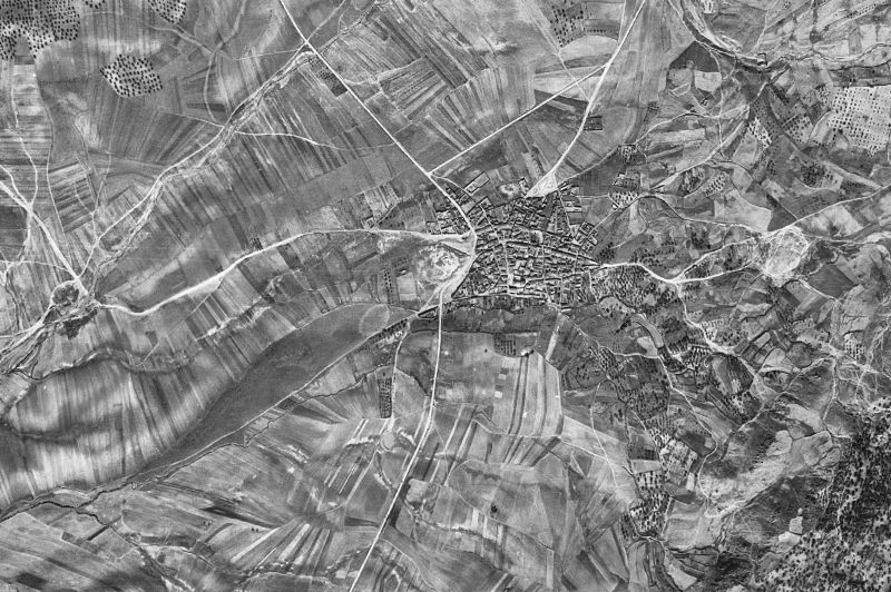 Ortofoto de 1956-1957 del núcleo de Caleruela