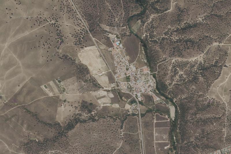Ortofoto actual del núcleo de Cardiel de los Montes