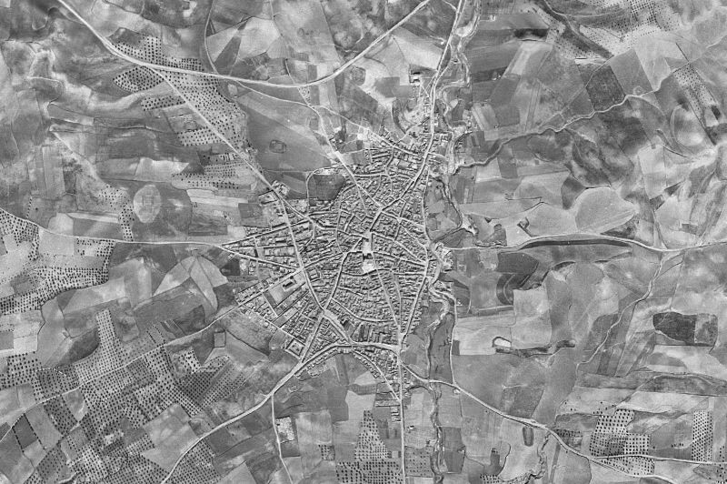 Ortofoto de 1956-1957 del núcleo de El Carpio de Tajo