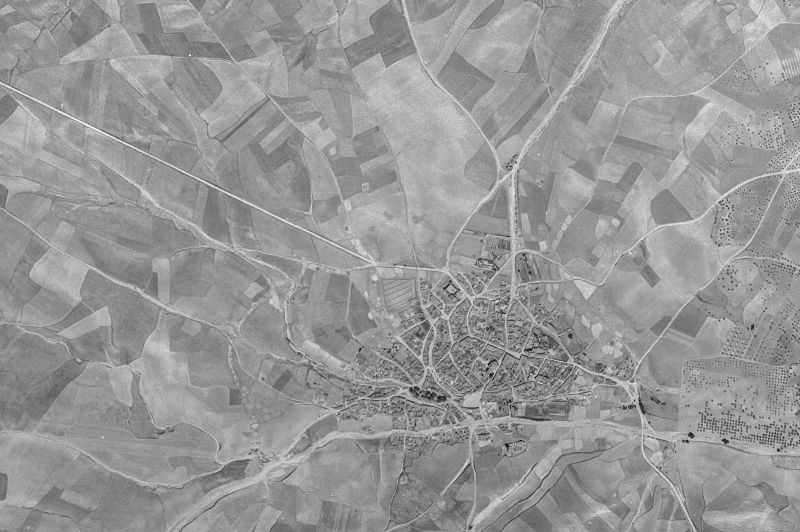 Ortofoto de 1956-1957 del núcleo de Casarrubios del Monte