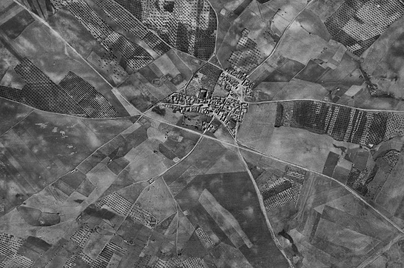 Ortofoto de 1956-1957 del núcleo de Casasbuenas