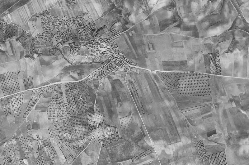 Ortofoto de 1956-1957 del núcleo de Cazalegas