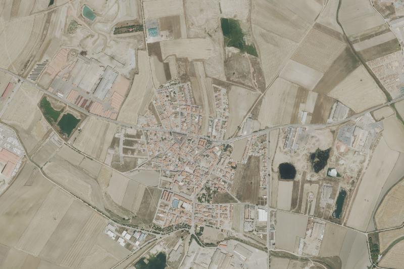 Ortofoto actual del núcleo de Cobeja