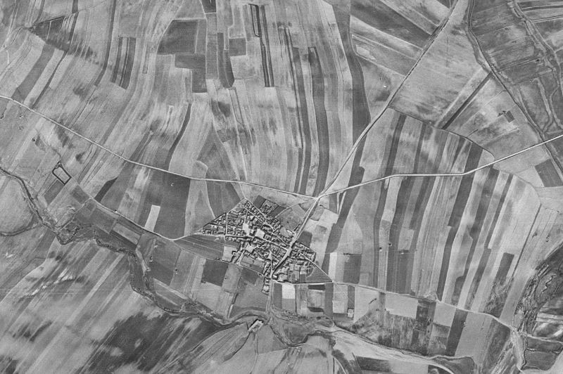 Ortofoto de 1956-1957 del núcleo de Cobeja
