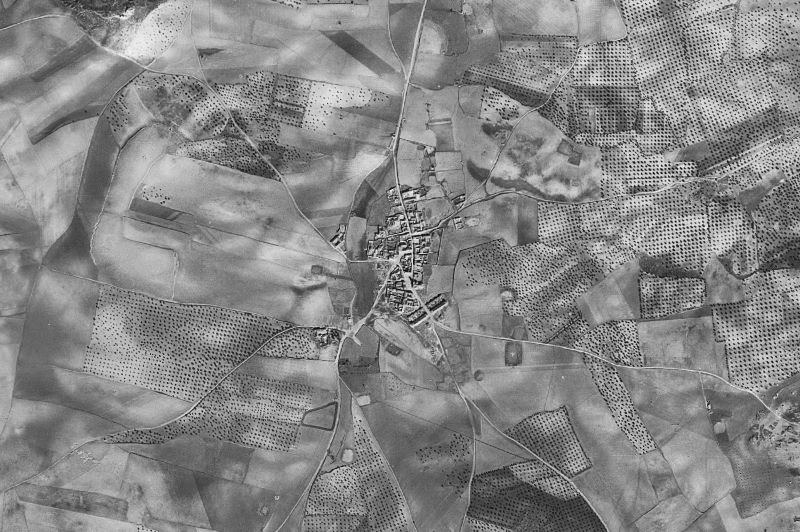 Ortofoto de 1956-1957 del núcleo de Cobisa