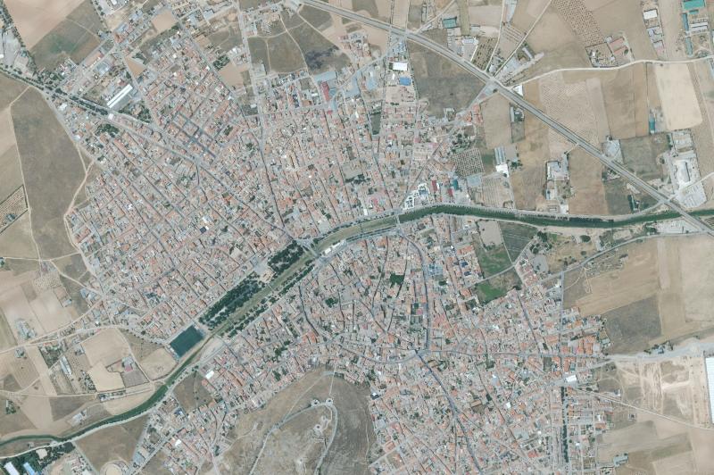 Ortofoto actual del núcleo de Consuegra