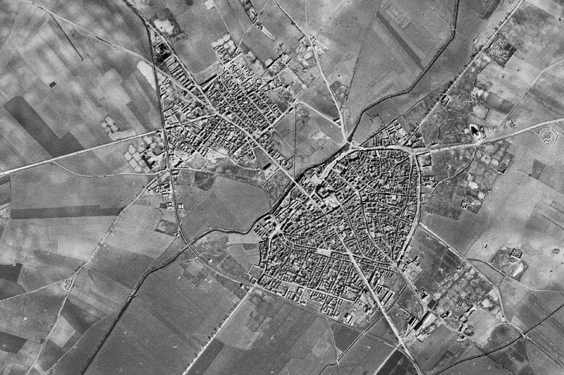 Ortofoto de 1956-1957 del núcleo de Corral de Almaguer