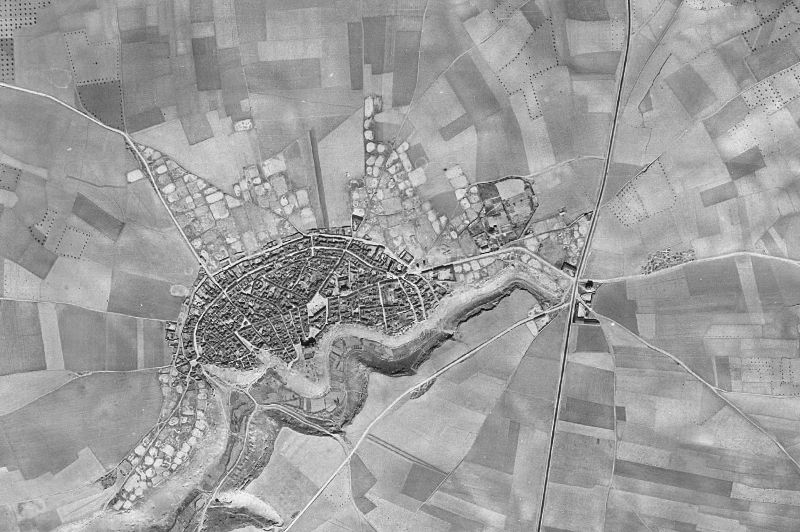 Ortofoto de 1956-1957 del núcleo de Dosbarrios