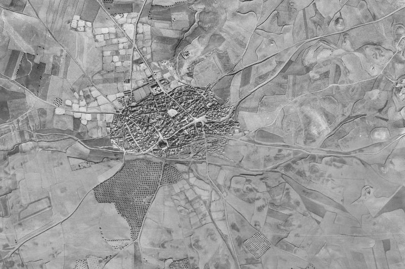 Ortofoto de 1956-1957 del núcleo de Esquivias