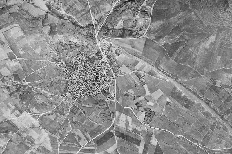 Ortofoto de 1956-1957 del núcleo de La Estrella