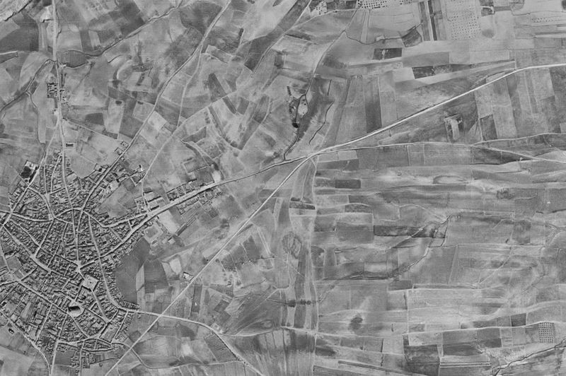 Ortofoto de 1956-1957 del núcleo de Fuensalida