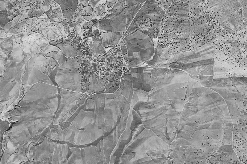 Ortofoto de 1956-1957 del núcleo de Garciotum