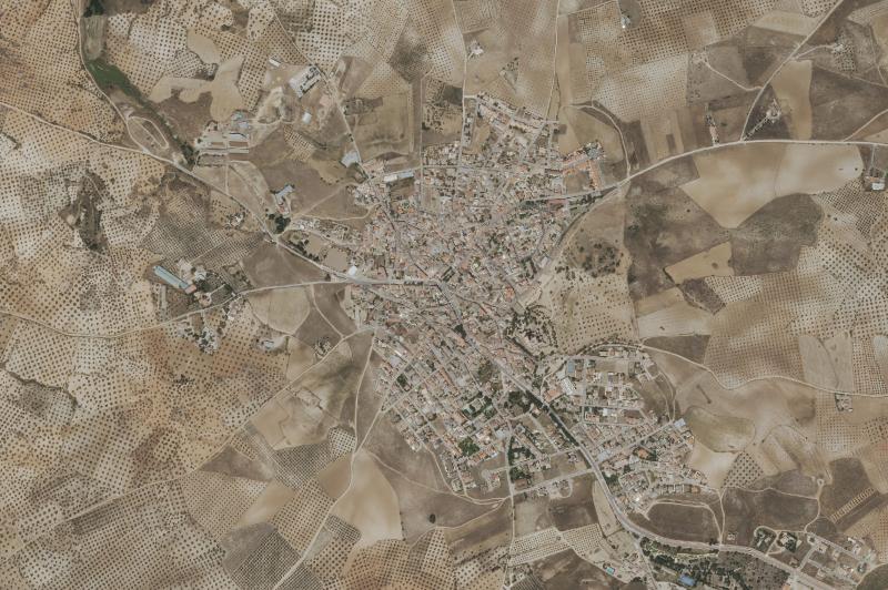 Ortofoto actual del núcleo de Guadamur