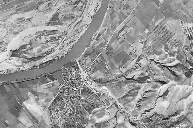 Ortofoto de 1956-1957 del núcleo de Las Herencias