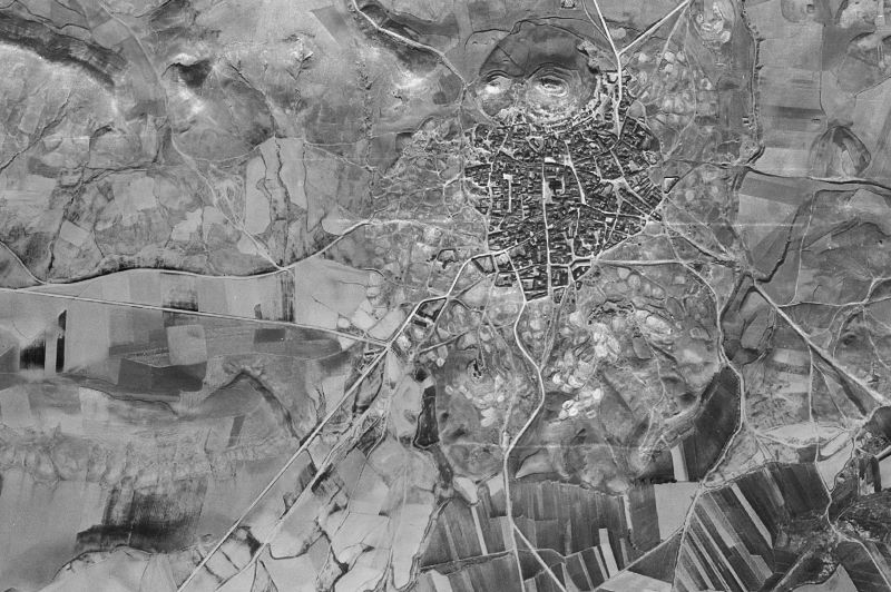 Ortofoto de 1956-1957 del núcleo de Huerta de Valdecarábanos