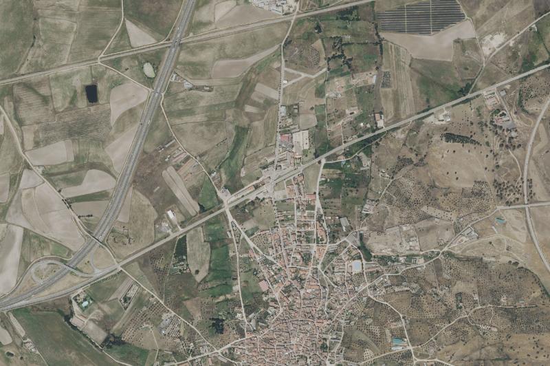 Ortofoto actual del núcleo de Lagartera