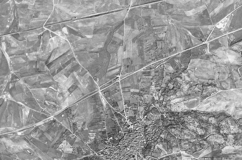 Ortofoto de 1956-1957 del núcleo de Lagartera
