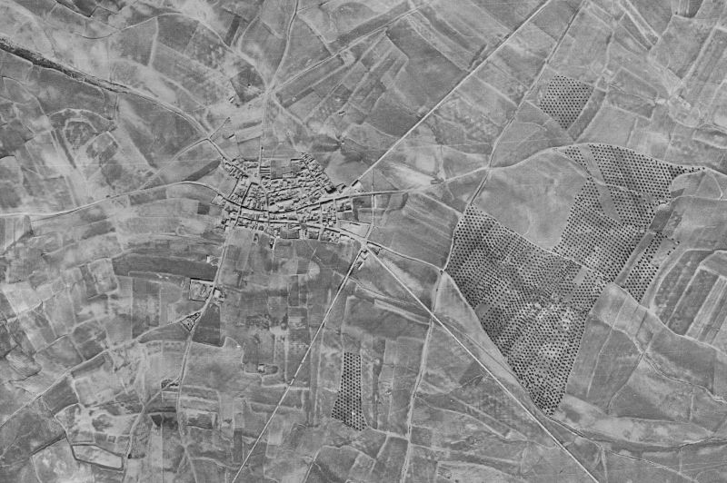 Ortofoto de 1956-1957 del núcleo de Lominchar
