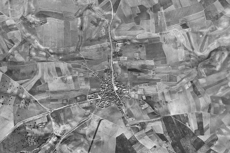 Ortofoto de 1956-1957 del núcleo de Lucillos