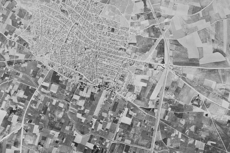 Ortofoto de 1956-1957 del núcleo de Madridejos