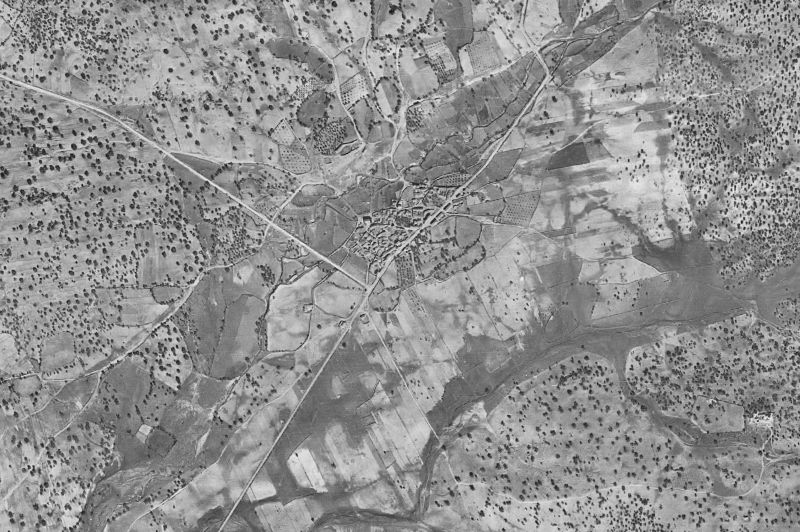 Ortofoto de 1956-1957 del núcleo de Marrupe