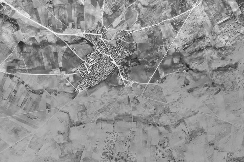Ortofoto de 1956-1957 del núcleo de Mazarambroz