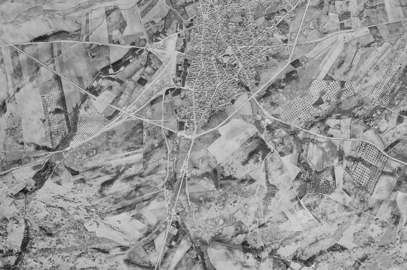 Ortofoto de 1956-1957 del núcleo de Menasalbas