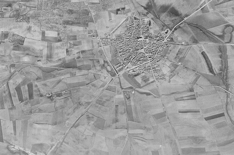Ortofoto de 1956-1957 del núcleo de Mocejón