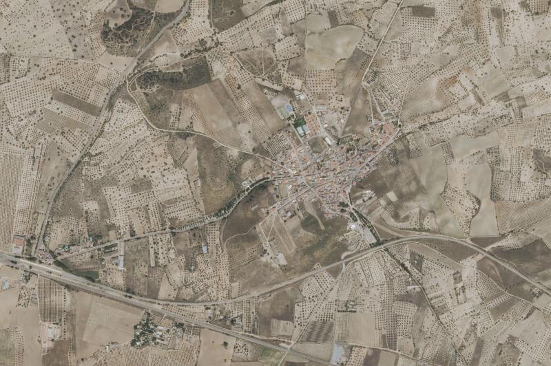 Ortofoto actual del núcleo de Montearagón