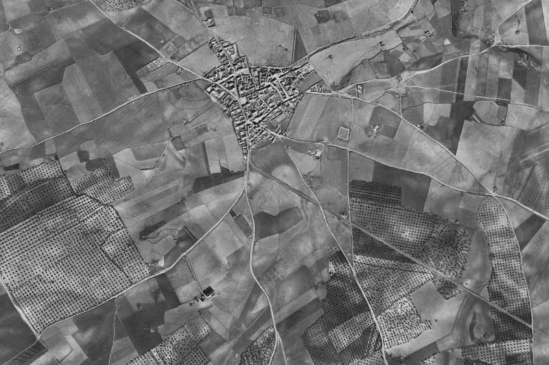 Ortofoto de 1956-1957 del núcleo de Nambroca