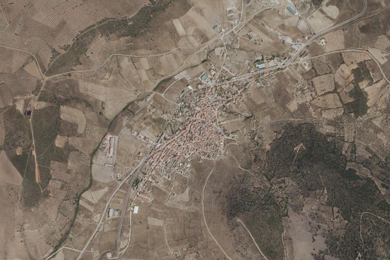Ortofoto actual del núcleo de La Nava de Ricomalillo