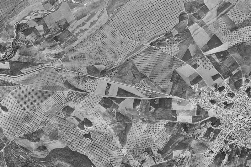 Ortofoto de 1956-1957 del núcleo de Navahermosa