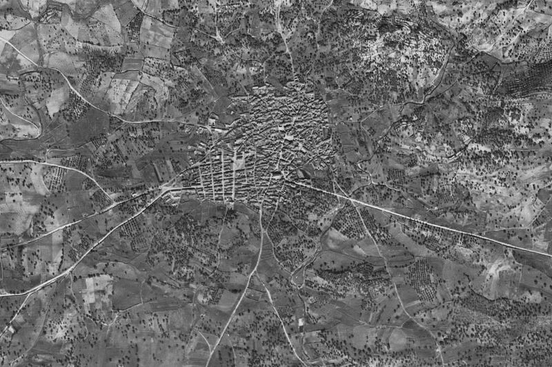 Ortofoto de 1956-1957 del núcleo de Navalcán