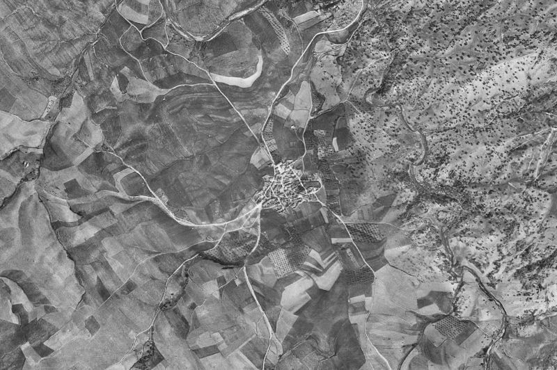 Ortofoto de 1956-1957 del núcleo de Navalmoralejo