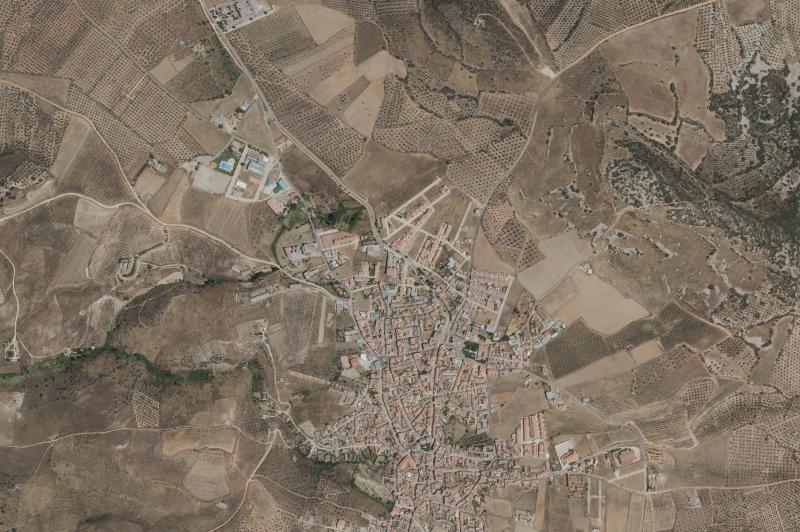 Ortofoto actual del núcleo de Los Navalucillos