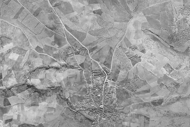 Ortofoto de 1956-1957 del núcleo de Los Navalucillos