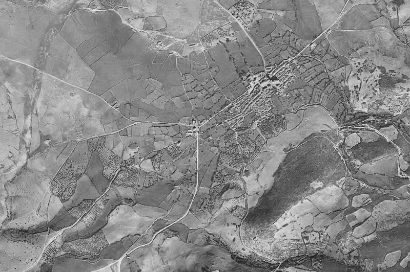 Ortofoto de 1956-1957 del núcleo de Navamorcuende