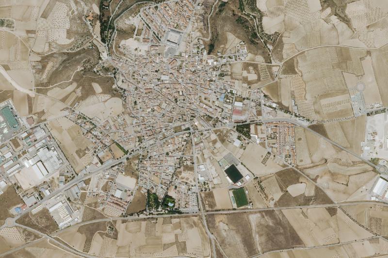 Ortofoto actual del núcleo de Noblejas
